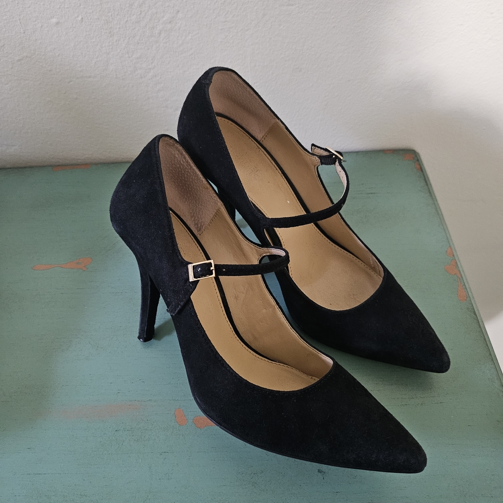 Suede MK Mary Jane Heels